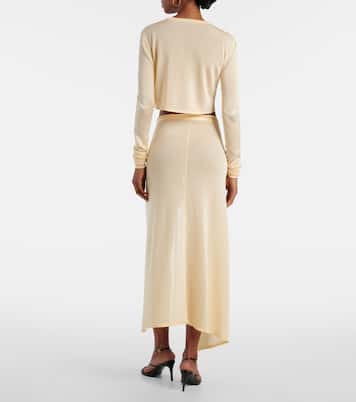 تنورة لف محبوكة شفافة Alsen | The Frankie Shop