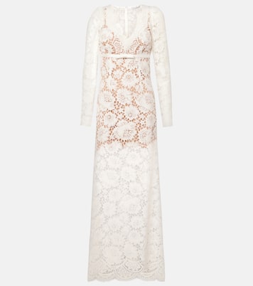 Robe longue en dentelle | Self-Portrait