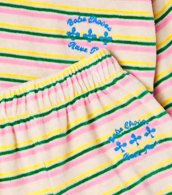 Bébé – Set sweat-shirt et pantalon de survêtement rayés en velours | Bobo Choses