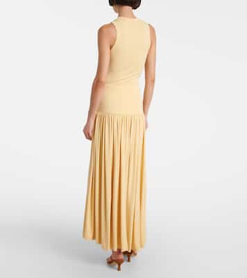 Gathered jersey maxi skirt | Aya Muse