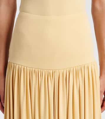 Gathered jersey maxi skirt | Aya Muse