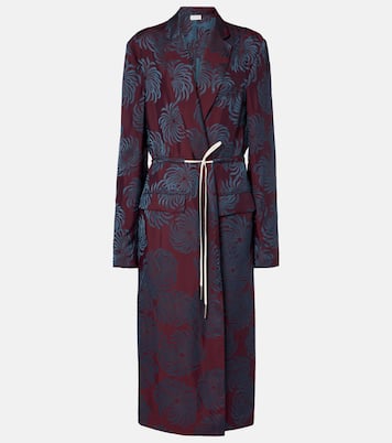 Printed wrap coat | Dries Van Noten