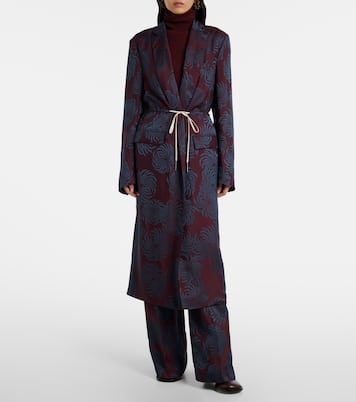 Printed wrap coat | Dries Van Noten