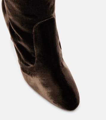 Joplin 105 velvet knee-high boots | Aquazzura