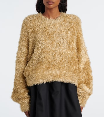 Pullover in teddy | Noir Kei Ninomiya