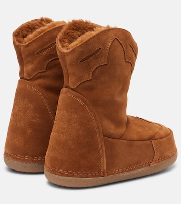 Schneestiefel Cowboy aus Veloursleder | Inuikii