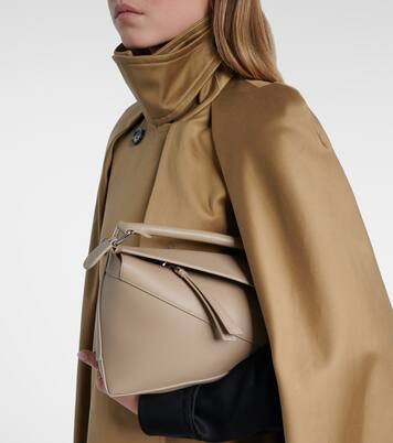 Puzzle Edge Small leather tote bag | Loewe