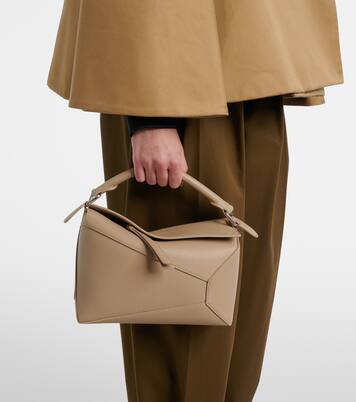 Puzzle Edge Small leather tote bag | Loewe