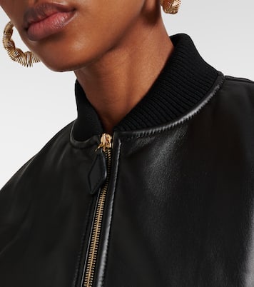 Leather bomber jacket | Alaïa