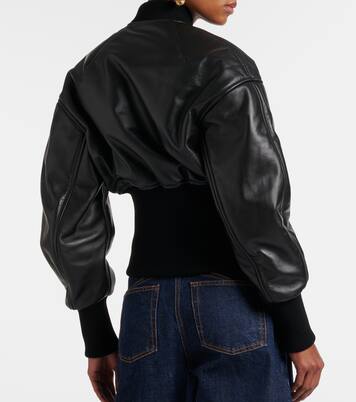 Leather bomber jacket | Alaïa