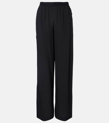 Hulin silk crêpe de soie wide-leg pants | Joseph