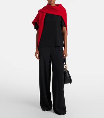 Hulin silk crêpe de soie wide-leg pants | Joseph