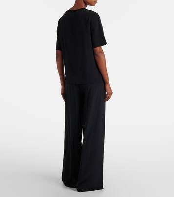 Hulin silk crêpe de soie wide-leg pants | Joseph