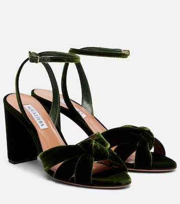 Nina 85 velvet sandals | Aquazzura