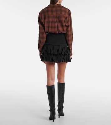 Naomi tiered cotton-blend miniskirt | Marant Etoile