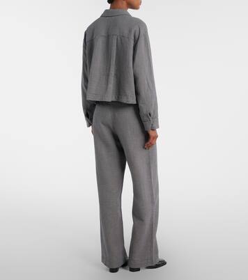 بنطلون بأرجل واسعة من القطن Braylen | Velvet