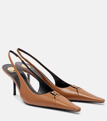 Babylone Breteuil leather slingback pumps | Saint Laurent