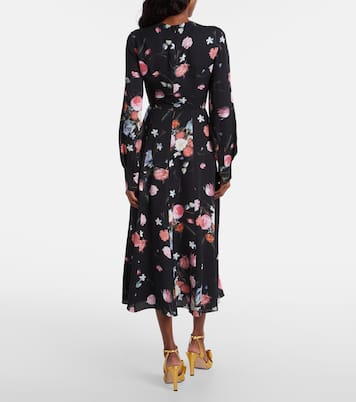 Floral crêpe midi dress | Erdem