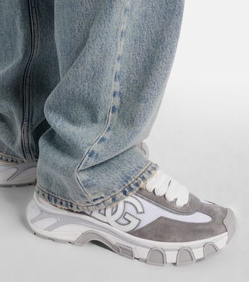 Runner suede-trimmed sneakers | Dolce&Gabbana