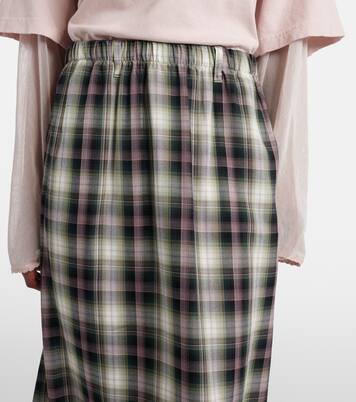 Izetta checked midi skirt | Acne Studios
