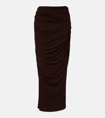 Draped maxi skirt | Entire Studios