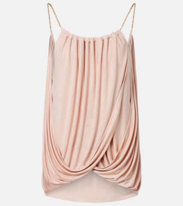 Chain-detail draped top | Xu Zhi