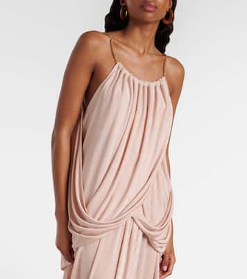 Chain-detail draped top | Xu Zhi