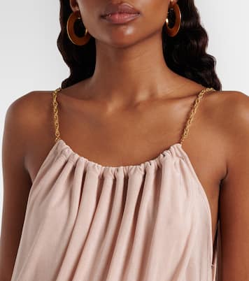 Chain-detail draped top | Xu Zhi