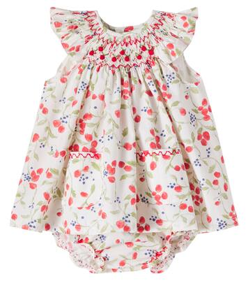 Baby Renata cotton dress and bloomers set | La Coqueta