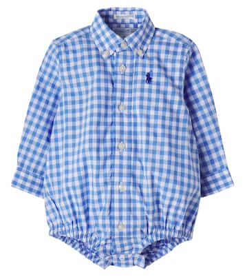 Baby - Body in cotone a quadri | Polo Ralph Lauren Kids