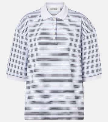 Polo oversize rayé en coton | Róhe