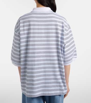 Polo oversize rayé en coton | Róhe