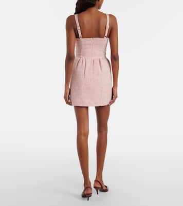 Bow-detail cotton-blend tweed minidress | Shushu/Tong