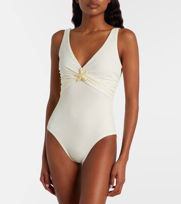 Starfish embellished swimsuit | Karla Colletto