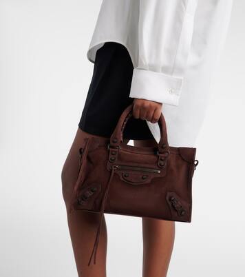 Le City Small suede tote bag | Balenciaga