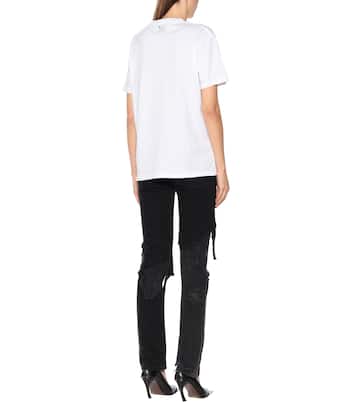 T-shirt in cotone con stampa | Raf Simons