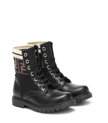 Stiefel aus Leder | Fendi Kids