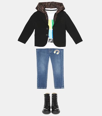 Stiefel aus Leder | Fendi Kids