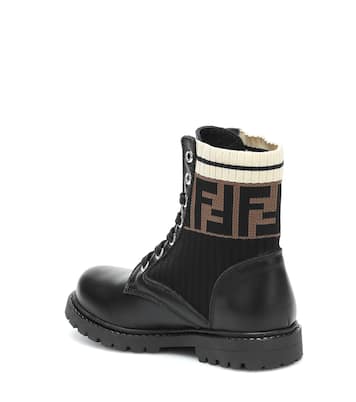 Stiefel aus Leder | Fendi Kids