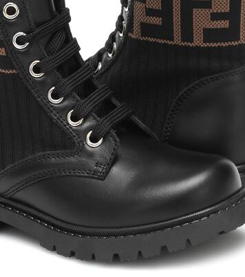 Stiefel aus Leder | Fendi Kids