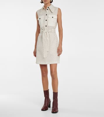 Miniabito in misto cotone a quadri | Victoria Victoria Beckham
