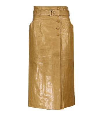 Falda midi Sonia de piel | Ulla Johnson