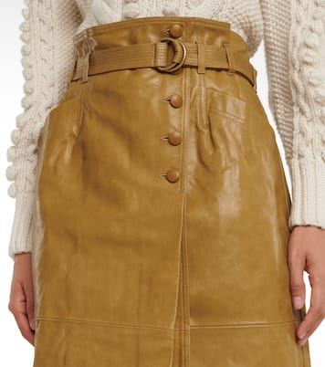 Falda midi Sonia de piel | Ulla Johnson