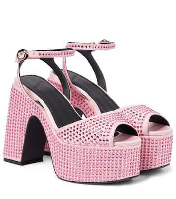 Bridge embellished platform sandals | Coperni