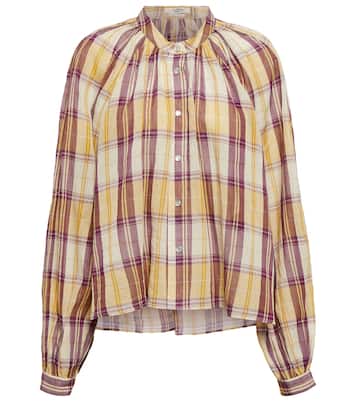 Blandine checked cotton top | Marant Etoile