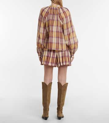 Blandine checked cotton top | Marant Etoile