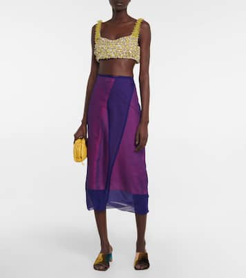 Sandali in velluto | Dries Van Noten