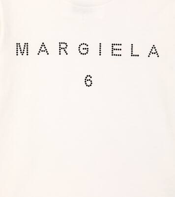 T-shirt in jersey di cotone con logo | MM6 Maison Margiela Kids