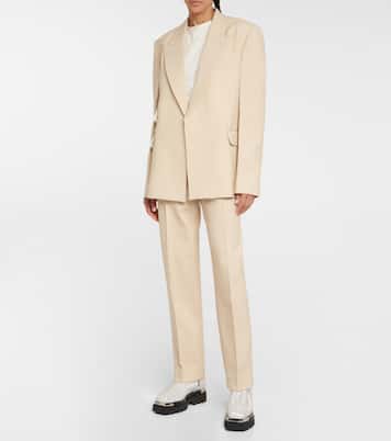 Single-breasted wool-blen blazer | Peter Do