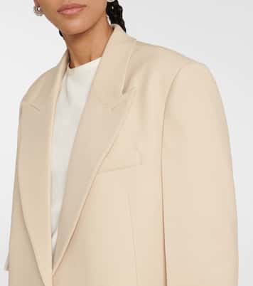 Single-breasted wool-blen blazer | Peter Do